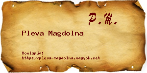 Pleva Magdolna névjegykártya